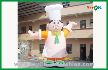 Custom Outdoor Moving Inflatable Chef Inflatable Cartoon Character Inflatable Advertising Man