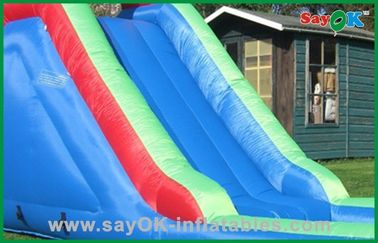 Inflatable Slip And Slide With Pool Park Commercial Funny Outdoor Inflatable Jumper And Inflatable Slide For Kids