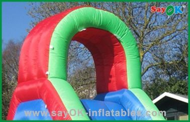 Inflatable Slip And Slide With Pool Park Commercial Funny Outdoor Inflatable Jumper And Inflatable Slide For Kids