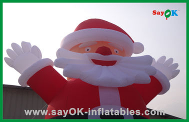 Inflatable Party Decorations Custom Red Inflatable Christmas Santa Claus With Bread Inflatable Cartoon Character