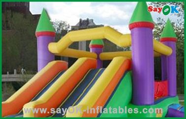 Outdoor Kids Funny Inflatable Slide , Commercial Amusement Park Game