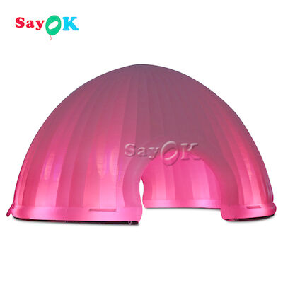 Outdoor Inflatable Lawn Tent 15x7.5mH LED Light Inflatable Air Tent For Camping