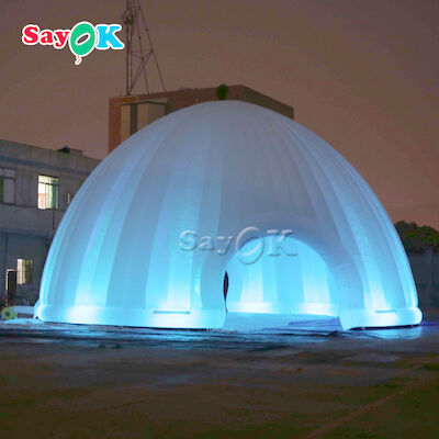 Outdoor Inflatable Lawn Tent 15x7.5mH LED Light Inflatable Air Tent For Camping