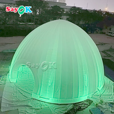 Outdoor Inflatable Lawn Tent 15x7.5mH LED Light Inflatable Air Tent For Camping