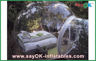 Transparent PVC Inflatable Transparent Dome Tent , Inflatable Tent Bubble