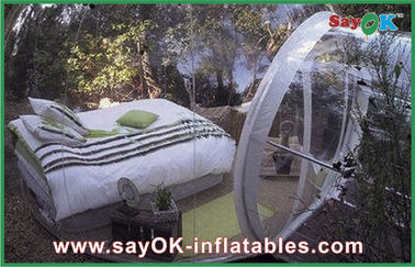 Transparent PVC Inflatable Transparent Dome Tent , Inflatable Tent Bubble