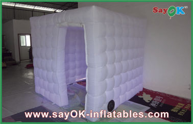 Portable Photo Booth Pink Color Inflatable Photo Booth With Blower Custom Inflatable Building