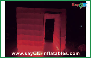 Inflatable Photo Studio L2.5 X W2.5 X H2.4m Two Doors Inflatable Photo Booth For Wedding