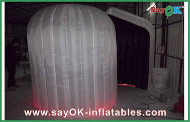 White Inflatable Photo Booth With Led Lights Custom Inflatable Products