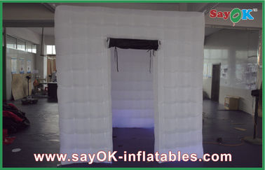 One Door Custom Inflatable Products With LED Lighting , Inflatable Building