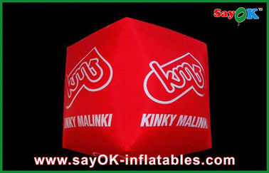 Different Logo Printing Inflatable Lighting Led Cube Decoration For Advertising
