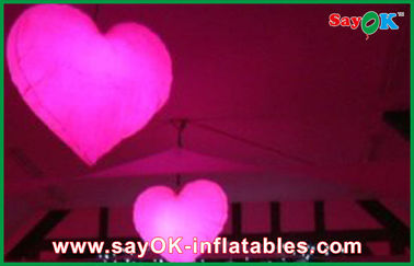 Night Inflatable Led Heart Lighting Decoration For Advertising
