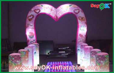 Wedding Led Arch Decoration Inflatable Shine Lighting Customized Size