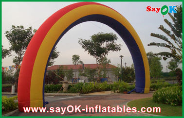 Promotional Rainbow Inflatable Arch Christmas Inflatable Archway W7m * H4m