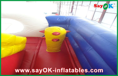 Moonwalk Bounce House Cute Colorful PVC Materail Inflatable Bounce Fun City For Kids SGS Approved