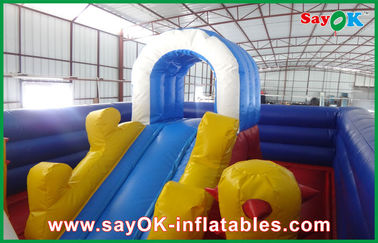 Moonwalk Bounce House Cute Colorful PVC Materail Inflatable Bounce Fun City For Kids SGS Approved
