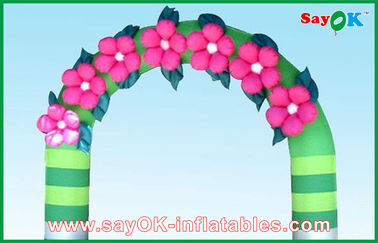 Inflatable Finish Arch Mini Inflatable Arch / Inflatable Gate / Infaltable Door With Flower Decoration