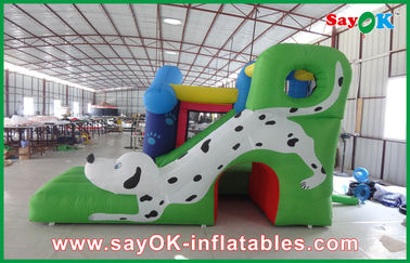 Multi-color Oxford Cloth Inflatable Bounce Castle With Slide For Amusement Park