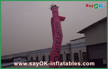 Waterproof Desktop Pink Inflatable Air Dancer For Outdoor Advertising