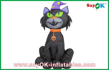 1m - 4m Inflatable Holiday Decorations Blow Up Cat , Custom Inflatable Products