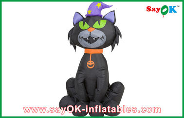 Black Halloween Event Inflatable Cat Halloween Inflatable Cat Decoration For Fun