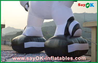 Large Inflatable Characters Outdoor White 10 Meter Inflatable Robot Inflatable Cartoon Characters For Advertising