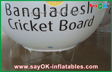 White PVC Advertising Helium Balloon 6M Inflatable For Outdoor Show Event
