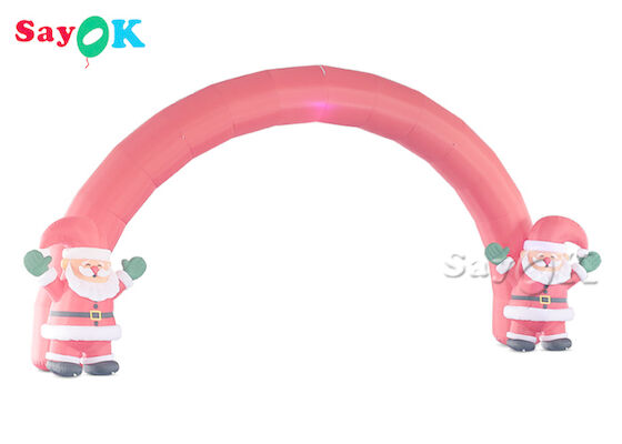 Oxford Cloth Inflatable Santa Arch For Christmas Party