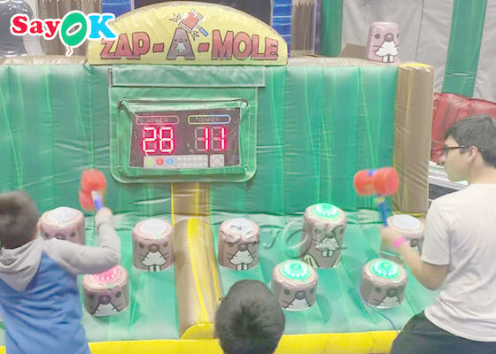 Inflatable Outdoor Games PVC Inflatable Inflatable Zap A Mole Game With IPS System