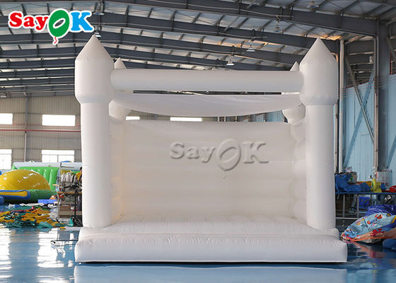 Adult Pure White Pvc Inflatable Wedding Bounce House With Air Blower