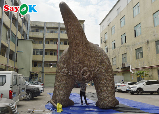 Inflatable Christmas Dinosaur 5m 15ft Inflatable Mascot T-Rex Tyrannosaurus Dinosaur For Exhibition