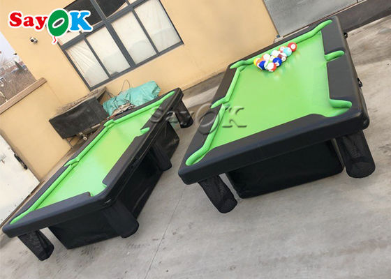 0.9mm PVC Air Sealed Billiard Inflatable Snooker Table With Stand