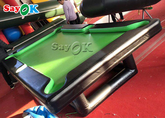 0.9mm PVC Air Sealed Billiard Inflatable Snooker Table With Stand