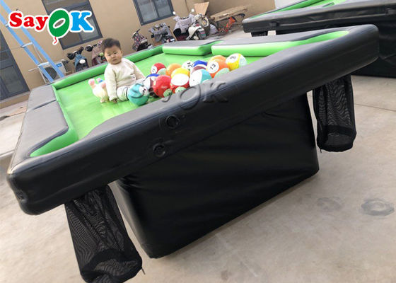 0.9mm PVC Air Sealed Billiard Inflatable Snooker Table With Stand