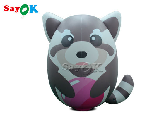 Customized Pvc Lovely Realistic Inflatable Raccoon Model