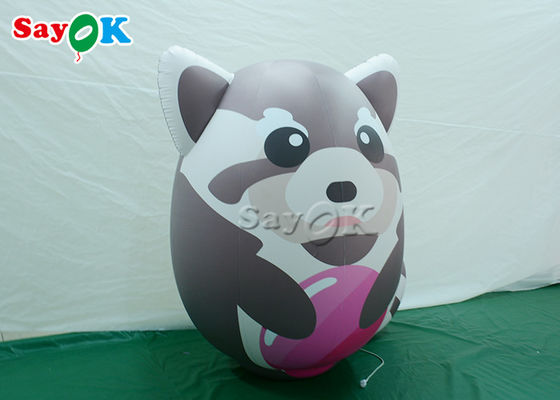 Customized Pvc Lovely Realistic Inflatable Raccoon Model