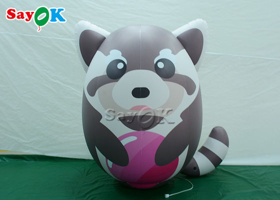 Customized Pvc Lovely Realistic Inflatable Raccoon Model