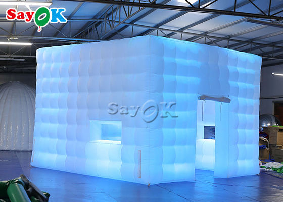 Big Portable Outdoor Event Inflatable Igloo Cube Tent With Led Light
