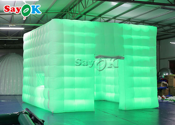 Big Portable Outdoor Event Inflatable Igloo Cube Tent With Led Light