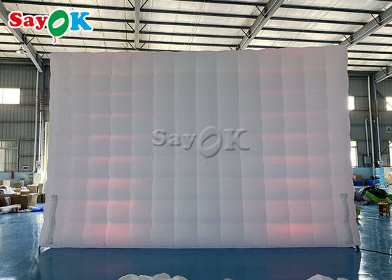 Inflatable Cube Tent 6.5m 21ft Inflatable Air Tent Square Marquee With LED Tube Lights