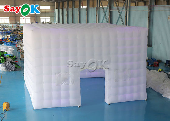Inflatable Cube Tent 6.5m 21ft Inflatable Air Tent Square Marquee With LED Tube Lights