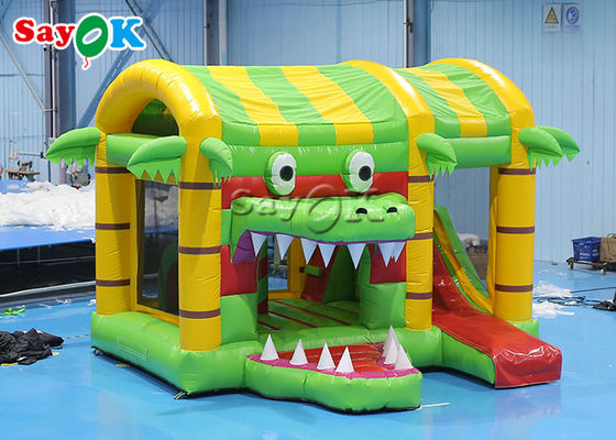 Small Multi fun Crocodile Inflatable Bounce Castle House Slide For Kid