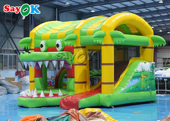 Small Multi fun Crocodile Inflatable Bounce Castle House Slide For Kid