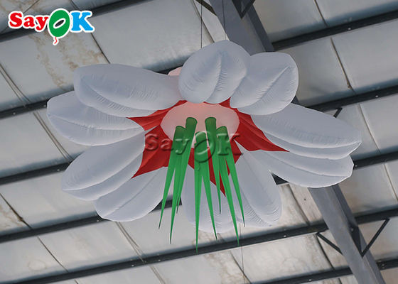 Colorful 1.5m/2m Inflatable Led Hanging Flower For Wedding Decoration