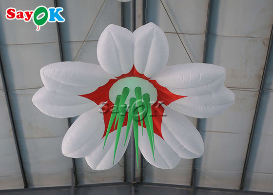 Colorful 1.5m/2m Inflatable Led Hanging Flower For Wedding Decoration