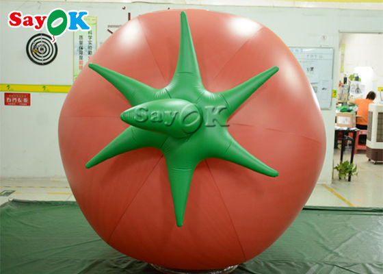 OEM Inflatable Balloon 0.18mm PVC Tomatoes For Promotion