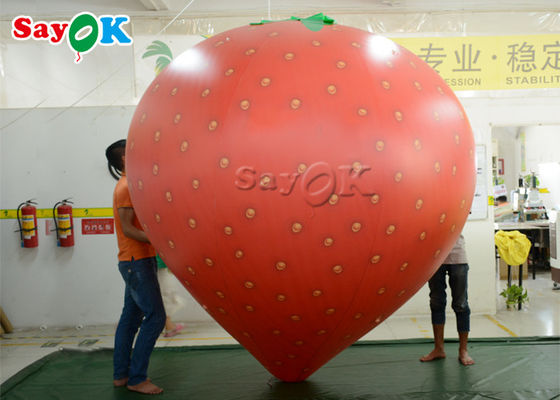 6.56ft Tall Strawberry Shapes Inflatable Balloon For Opening Ceremony