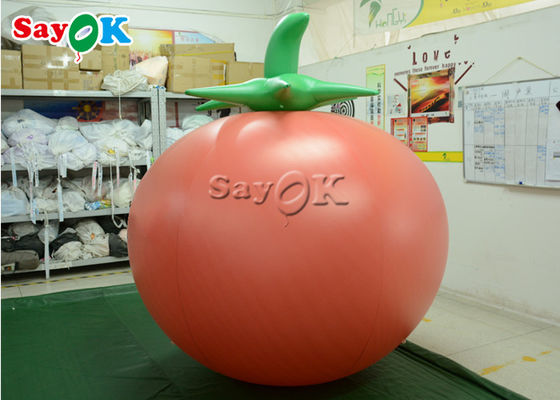 OEM Inflatable Balloon 0.18mm PVC Tomatoes For Promotion