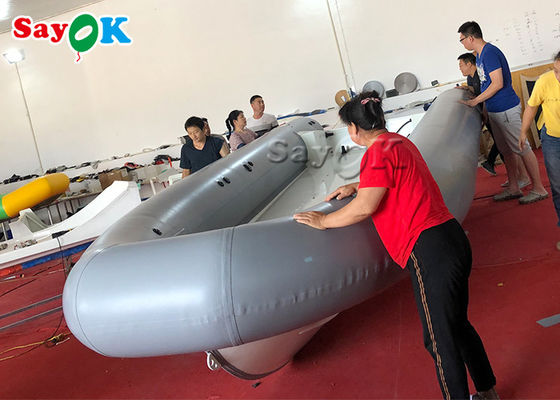 Custom 5m Silver Hypalon RIB Boat Inflatable Fishing Raft