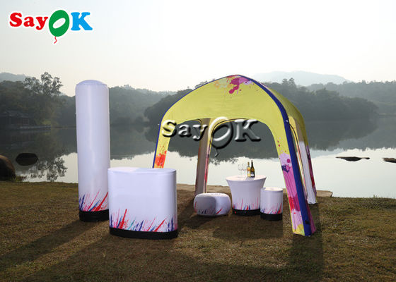 Air Tent Camping Customized Yellow Inflatable Air Tent Pop Up Gazebo Canopy Tent